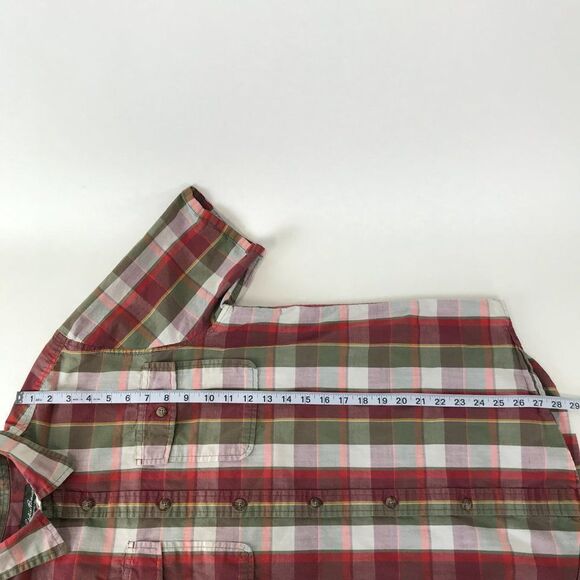 Eddie Bauer Button Up Shirt Men's Medium Classic Fit Short Sleeve 100% Cotton - Picture 6 of 8